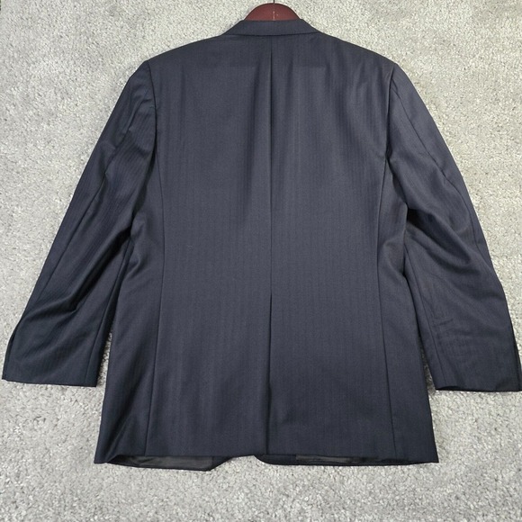 Hickey Freeman Mens 42R Blue Stripe Loro Piana Wool‎ Blazer Office Old Money - Picture 15 of 16